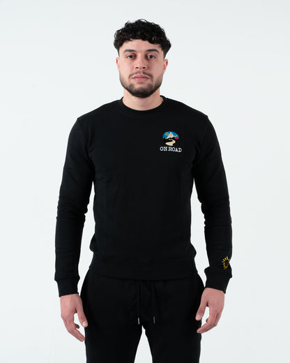 On Road Frontline Crewneck Zwart